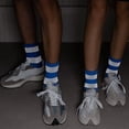 thumbnail image 3 of Cotton Reflective Cycling Socks High-Visibility Breathable Athletic Socks Bike Riding Running Socks for Men and Women Sky blue, 3 of 3