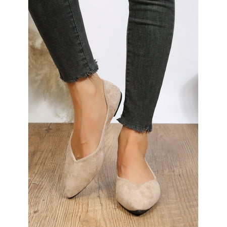 

Glitter Point Toe Ballet Flats Women‘s Footwear