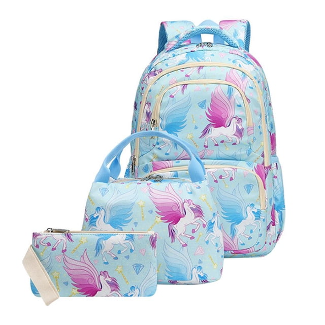 Juego De Mochilas Escolares Universales De 3 Piezas Mochilas Para Niños Y Niñas Mochila De Lona Ligera Con Bolsa De Almuerzo Y Bolsa De Lápices Advancent AP007983-01