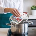 thumbnail image 4 of Independence Day Pot Holders for Kitchen Heatproof Potholder, 5 Pack 4th of July Red Blue Stars Patriotic Hot Pads Multipurpose Oven Pads Cloth Potholders Trivet for Cooking Baking, 4 of 8