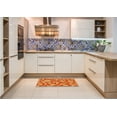 thumbnail image 5 of Ahgly Company Indoor Rectangle Patterned Cantaloupe Orange Area Rugs, 5' x 7', 5 of 6