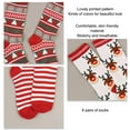 thumbnail image 6 of 6 Pairs Christmas Socks Colorful Printed Pattern Holiday Socks Skin Friendly Warm Christmas Decoration Gadget 6 Pairs Free Size, 6 of 6