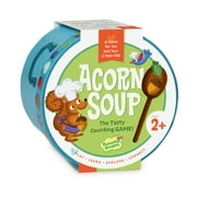 Peaceable Kingdom Acorn Soup Counting Game - 8 Recipe Cards, 24 Ingredient Tiles, 1 Wooden Spoon, Parent Guide & Instructions - Ages 2+