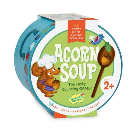 UPC: 0643356058556 | Peaceable Kingdom Acorn Soup Counting Game – Ages 2+