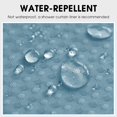 thumbnail image 4 of KSEERBABALL Light Blue Ombre Polyester Shower Curtain, 72" x 72" Waterproof, 4 of 6