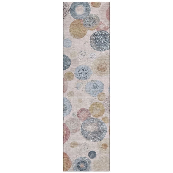 Dalyn Rugs Machine Washable Indoor/Outdoor Chantille Blush 2'3" x 7'6" Runner Rug