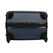Protege Vacationer 28-inch Checked Expandable Hardside Luggage With 360-Spinner Wheels and Divider Pockets, Navy Cove