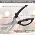 thumbnail image 2 of Kitchen Shears - Spring Loaded Poultry Scissors with Safety Lock , Multi-function Stainless Steel Sharp Utility Cooking Scissors, 2 of 6