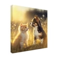 thumbnail image 4 of Canvas Wall Art - Ray Heere 'Cats And Dogs 20' Wall Art for Living Room, Bedroom, or Office Décor by Trademark Fine Art - 35 x 35 Inches, 4 of 4