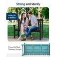 thumbnail image 7 of Stoog Outdoor Bench, 2-Person Park Garden Bench with Armrest, Loveseat Porch Chair with 800 lbs Capacity, HIPS All-Weather for Patio Porch Backyard, Black, 7 of 7