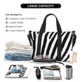 thumbnail image 4 of Travel Duffel Bag, Zebra Waterproof Carry On Overnight Tote Bags for Women/Men, Shoulder Weekender Gym Bag for Travel, Yoga, 4 of 5