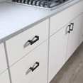thumbnail image 2 of Franklin Brass P40835k Mirrored 3-9/16" Long Finger Cabinet Pull - Black, 2 of 3