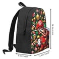 thumbnail image 2 of Lsque Mario Pattern Adult Backpack – Durable & Lightweight PU Canvas Storage Bag , 15” Laptop Compartment, and Multiple Pockets, 2 of 7