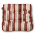 thumbnail image 5 of Classic Accessories Water-Resistant Square Patio Seat Cushions, 19 x 19 x 5 Inch, 2 Pack, Brick Sedona Stripe, 5 of 9