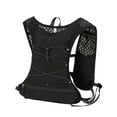thumbnail image 4 of figatia Men Running Vest Reflective Gear Portable Adjustable Vest Backpack for Marathoner Hiking Trail Black, 4 of 8