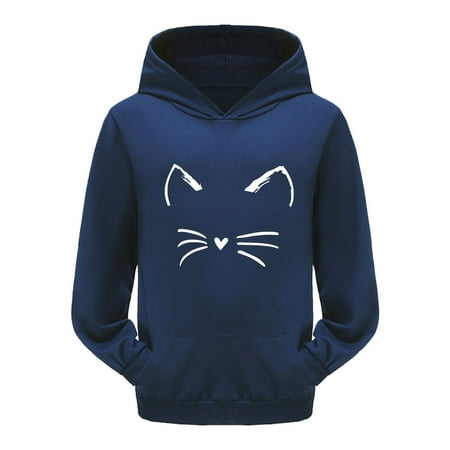 

UFOUND Child Toddler Boys Girls Long Sleeve Cartoon Prints Warm Hoodie Pullover Tops Kids Outfits Sweat Suit Infants Clothes Comfort Dailywear