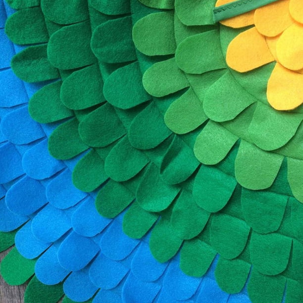 Dellyy Disfraz De Alas De Pájaro Con Máscara De Fieltro – Disfraz De Búho O Pavo Real Para Niños, Ideal Para Halloween, Carnaval, Fiestas Temáticas Y Juegos De Rol