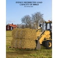 thumbnail image 3 of 2500 LBS 42" Clamp on Debris Forks, Heavy Duty Clamp-on Pallet Forks for Tractor Bucket Loader Skid Steer, 3 of 9