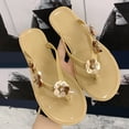 thumbnail image 3 of asddcavvf Fashion Spring And Summer Flip-Flops Women's Flower Flat Sandals, 3 of 7