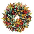 thumbnail image 3 of Large Wreath Sticker Decals For Wall Window Glass Door Holiday Self Removable Festive Art Christmas Car Wreath with Lights Christmas Candy Wreath Cardboard Heart Wreath Merry Christmas Lighted Sign, 3 of 3