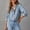 Blue 1, variant on Womens Button Down Denim Shirt Chambray Casual Long Sleeve Collared Boyfriend Jean Jacket Shacket with Pockets Blue 1 M