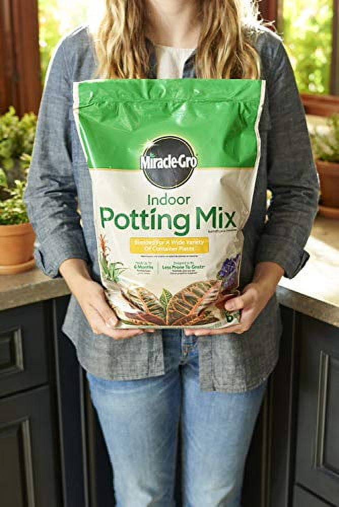 1PK Miracle-Gro 72486430 Indoor Potting Mix, 16 Quart