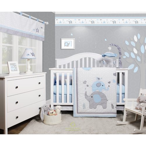 Harriet Bee Penney Elephant Baby Nursery 6 Piece Crib Bedding Set (Set of 6)