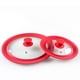 thumbnail image 3 of Tapa de olla Universal Naiovety de vidrio transparente rojo 20-22-24, 3 of 6