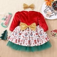 thumbnail image 4 of LNMQLPDBS Christmas Dress for Girls Size 6 Christmas Dresses for 10-12 Christmas Baby Girl 12-18 Months 5t Dresses Dress Teens Cute Baby Clothes 4t, Hot Pink 5-6 Years, 4 of 9