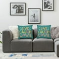 thumbnail image 3 of Nawypu Throw Pillow Cover Lettering Design Symbol Phrase Live Decoration Greeting Laugh Offer Love Script Word Font Abstract Decorative Square Pillow Case for Couch Sofa Home Decoration&nbsp;2pc, 3 of 6