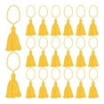 thumbnail image 1 of Unique Bargains 20 Packs Bookmark Tassels 4.3 Inch Hanging Loop Small Tassels Soft Mini Tassels, Yellow, 1 of 7