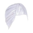 thumbnail image 3 of Women's Metallic Thread Wrinkled Turban Cap, Fashionable Puffed Head Scarf with Beaded Details for Chemotherapy Patients, Luxury Headwear for Special Occasions and Daily Fashion, 3 of 3