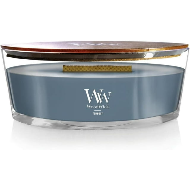 WoodWick Tempest Scented, Ellipse Candle, Crackles as it Burns, Up to 50 hrs Burn time, Perfect for Gifting, 16oz