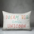 thumbnail image 3 of Creative Products Dream Big Little Unicorn 14x20 Spun Poly Pillow, 3 of 3
