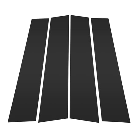 Unique Bargains 4 Pcs Car Door Pillar Window Trim for Toyota Yaris Cross 2020-2025 Black