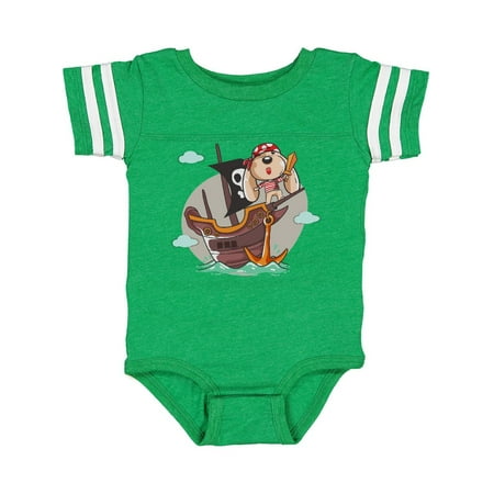 

Inktastic Cute Pirate Dog Gift Baby Boy or Baby Girl Bodysuit