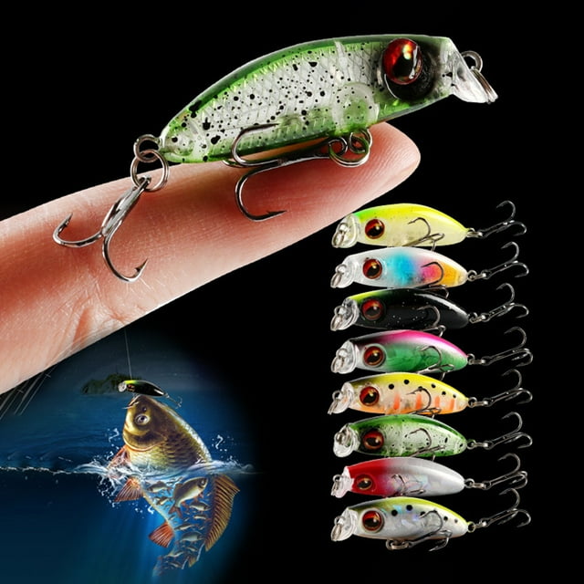 LJNYFDC Fake Bait 3.1g/3.5cm Lightweight Bionic Fishing Lure with Built in Sequins for Realistic Angling Experience One Piece Design and Micro Artificial Construction