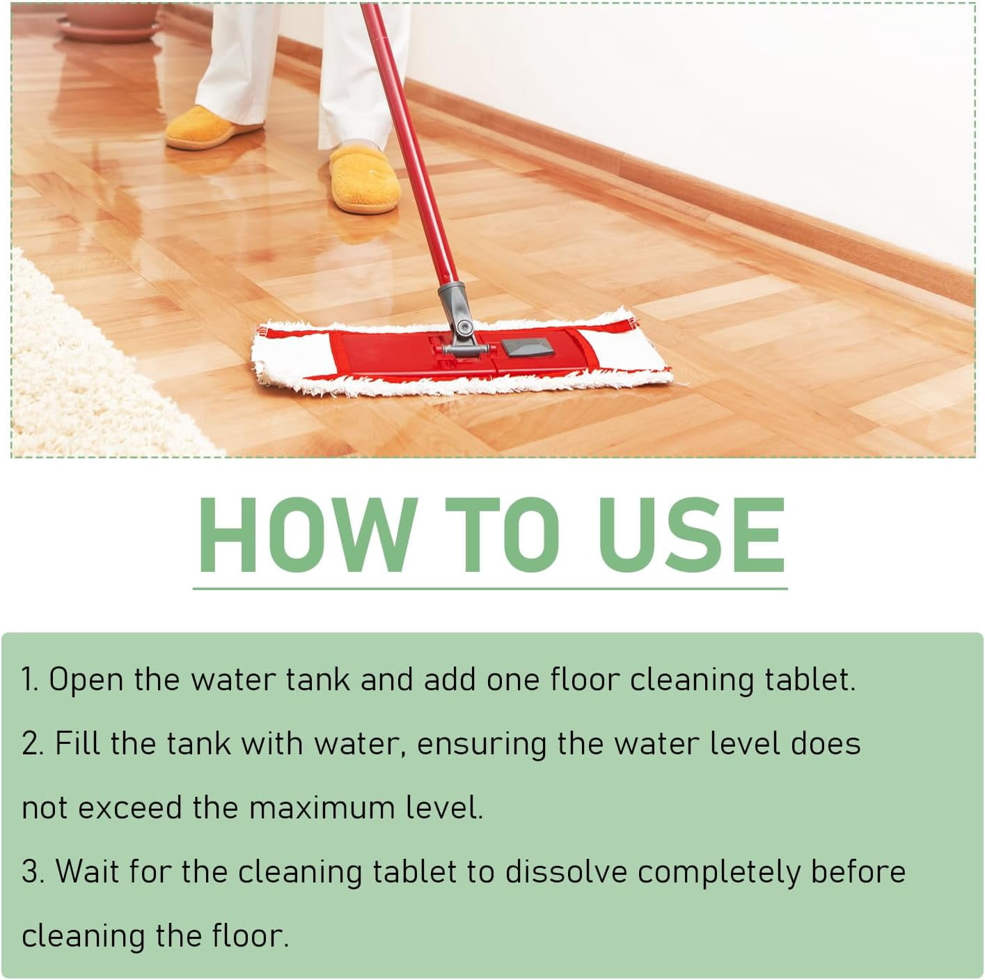 Floor Cleaning Concentrate Tablets (12-Pack)，Deep Cleaning, Powerful Formula, Fresh Lemon Scent — Compatible with Robot Vacuums/Mops and Wet/Dry Vacuums