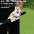 thumbnail image 6 of FINGER TEN Golf Gloves Men Left Hand Right with Ball Marker USA Flag Blue Camo Plaid Pack, Mens Leather Golf Glove All Weather Grip Small Medium ML Large XL, 6 of 7