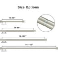 thumbnail image 5 of 16-150 inch Long Adjustable Matte Nickel Curtain Rods,1 inch Diameter Splicing Heavy Duty Rod Set with Aluminum Finals for Windows, Door, Drapery, 5 of 14