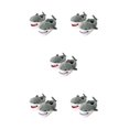 thumbnail image 1 of Qarigey Shark And For Para Toboganes Abriga Con Estos Animales 2 pack/lote Pantuflas Fondo Antideslizante Para Seguridad Shark 36-43 Gris Type2 NO2, 1 of 1