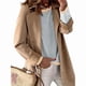 thumbnail image 1 of Suéteres de Mujer de Larga, Cuello Redondo, Rayas de Colores, Suéteres Casuales de Punto Gris S, 1 of 8