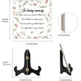 thumbnail image 2 of in Loving Memory Memorial Gifts Flower Ceramic Tile Wooden Stand Memory Plaque Decor Sign for Wedding Condolence Memorial Gifts Bereavement Grief Funeral Remembrance Mixed ColorDIY, 2 of 9