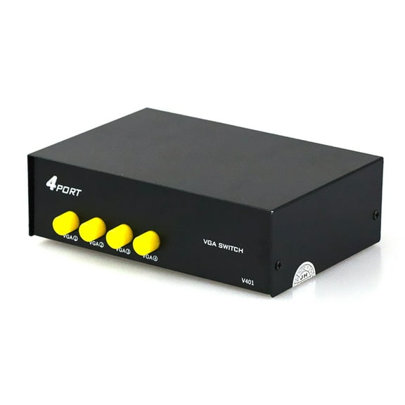 VGA Manual Switching Box 4 In 1 Out Screen Sharing Switching Box For LCD PC TV Screen