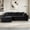 1-Black, variant on Arouseden 106.3" Green Sectional Sofa with Chaise,Oversized Sectional Sofa with 3 Back Cushions and 2 Throw Pillows,Modern Corduroy Couch for Living Room