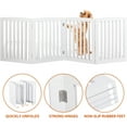 thumbnail image 4 of HomGarden Foldable Pet Dog Gate - 4 Panels 24'' Tall Fence for Doorways Stairs, White, 4 of 12