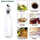 thumbnail image 3 of Juego de 2 botellas dispensadoras de aceite de oliva, juego de aceite y vinagre, botella de aceite de cocina, botella de aceite de vidrio alto cuadrado, 3 of 6