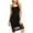 Black, variant on Women Sexy Backless Sling Sleepdress Nightgown Nightwear