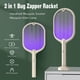 thumbnail image 2 of 2 en 1 Bug Zapper Racket Mosquito Killer Lámpara USB recargable 3000V Matamoscas eléctrico con gancho para el hogar al aire libre yeacher tipo 1, 2 of 6