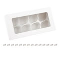 thumbnail image 6 of JINMING 8 Count Cupcake Boxes with Window and Inserts, 15 Pack White Cupcake Containers, 12.2" x 6.3" x 3" Cupcake Holders for Muffins, Desserts, Pastries, 6 of 8